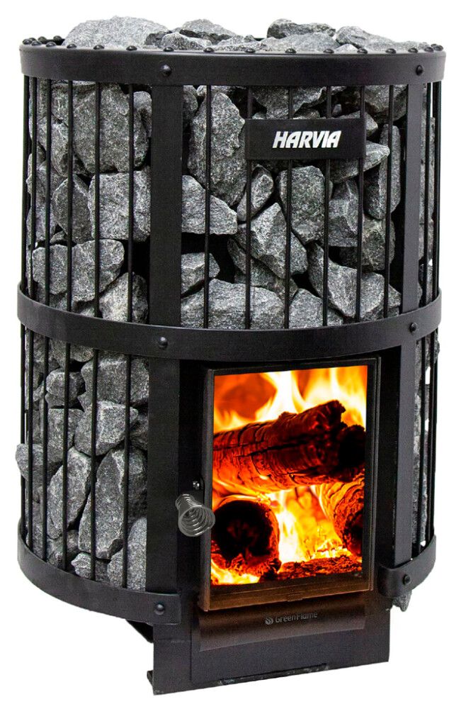 Puukiuas Harvia Legend 240 GreenFlame musta Ø 60 x 83,5 cm 