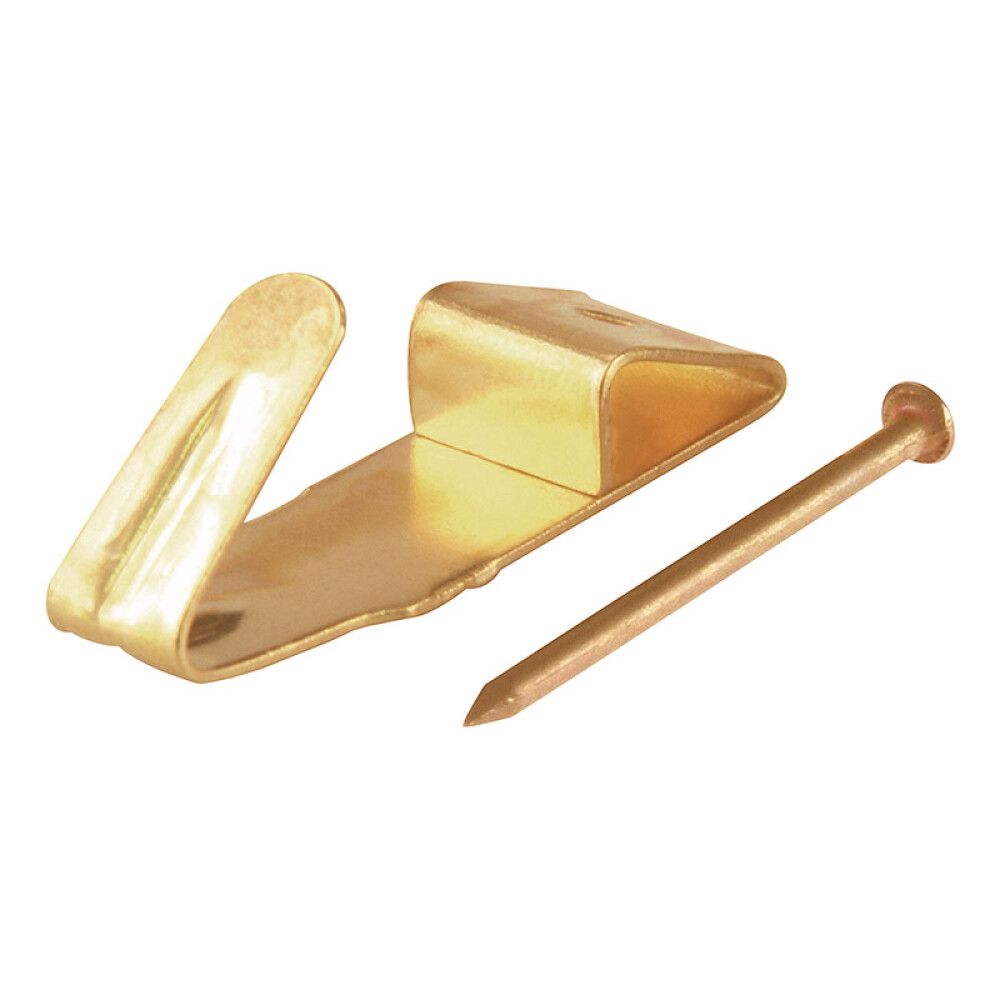 Seinäkoukku Suki messingöity 12 x 6 mm 20 kpl