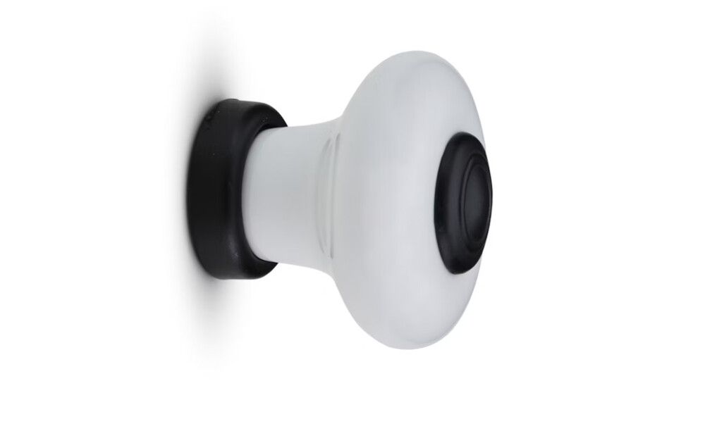 Nuppivedin Habo Erik valkoinen/musta 37 mm