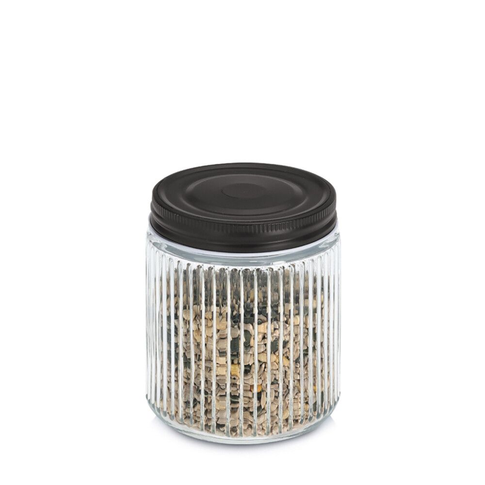 Lasinen säilytysastia Zeller metallikansi 0,52 l