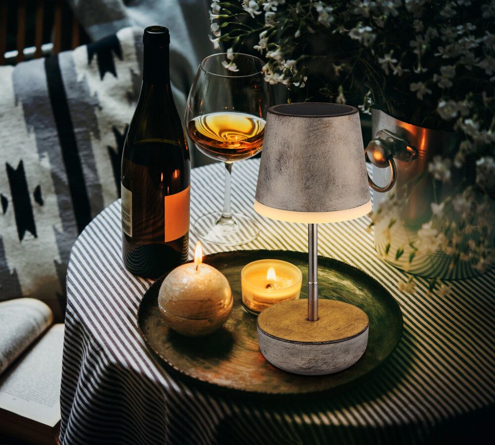 Solar pöytävalaisin Globo hiekka