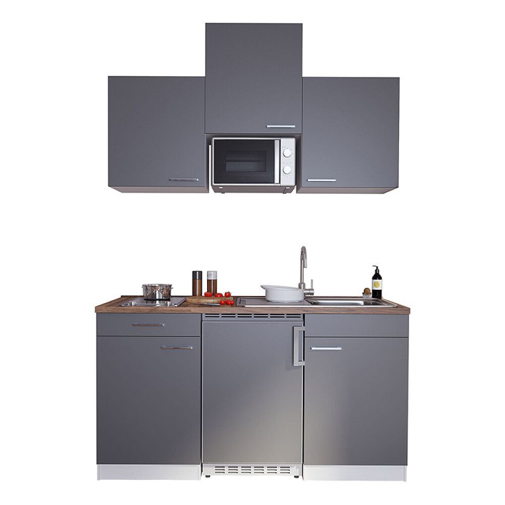 Minikeittiö Respekta harmaa