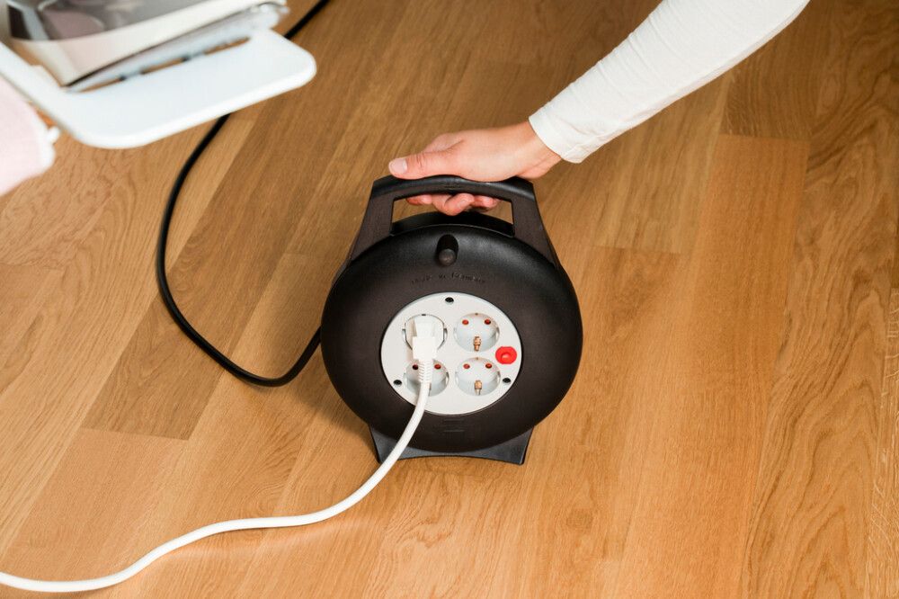 Kaapelikela sisäkäyttöön Brennenstuhl Vario Line musta 10 m IP20