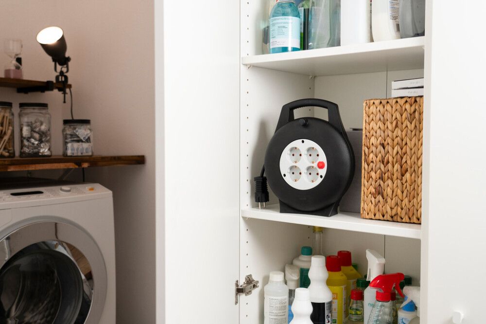 Kaapelikela sisäkäyttöön Brennenstuhl Vario Line musta 10 m IP20