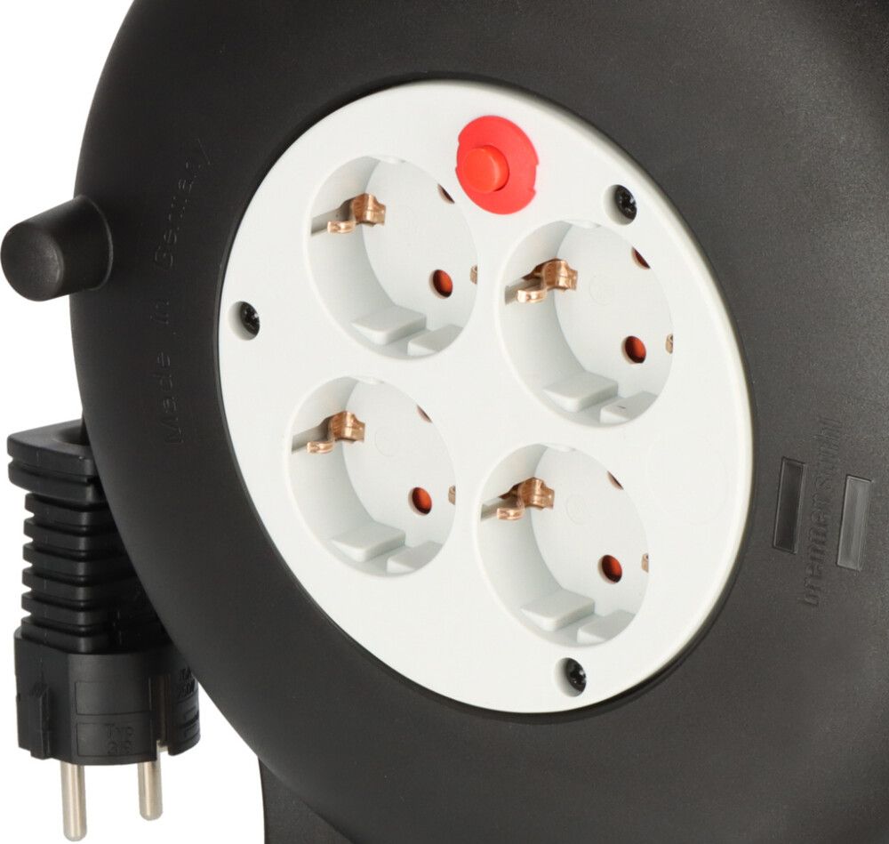 Kaapelikela sisäkäyttöön Brennenstuhl Vario Line musta 10 m IP20