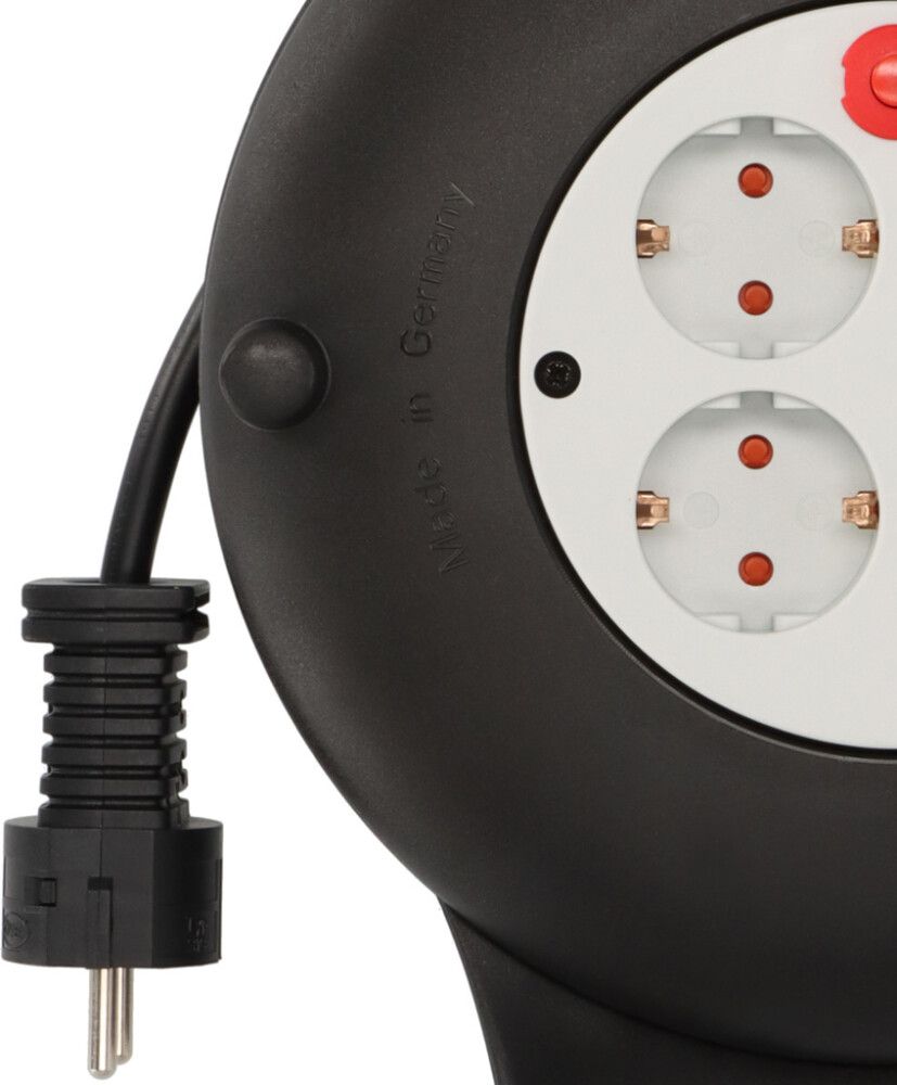 Kaapelikela sisäkäyttöön Brennenstuhl Vario Line musta 10 m IP20