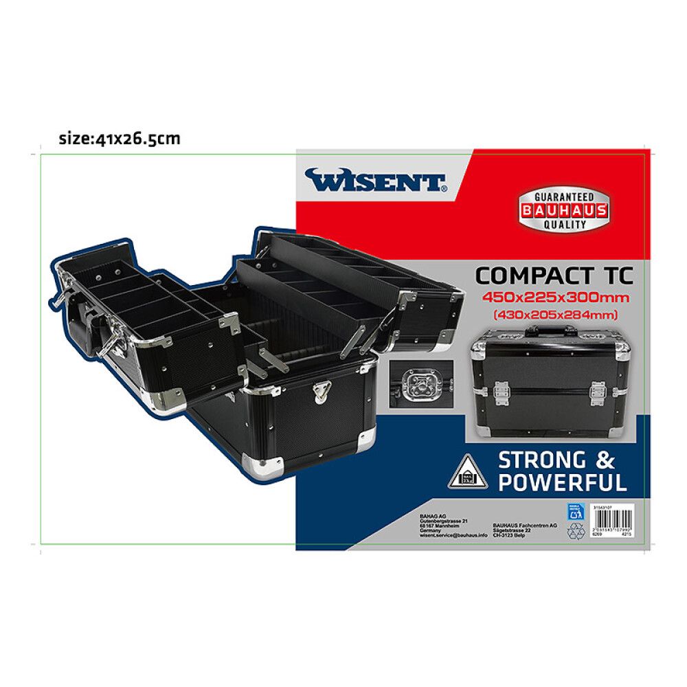 Työkalupakki Wisent Compact Musta