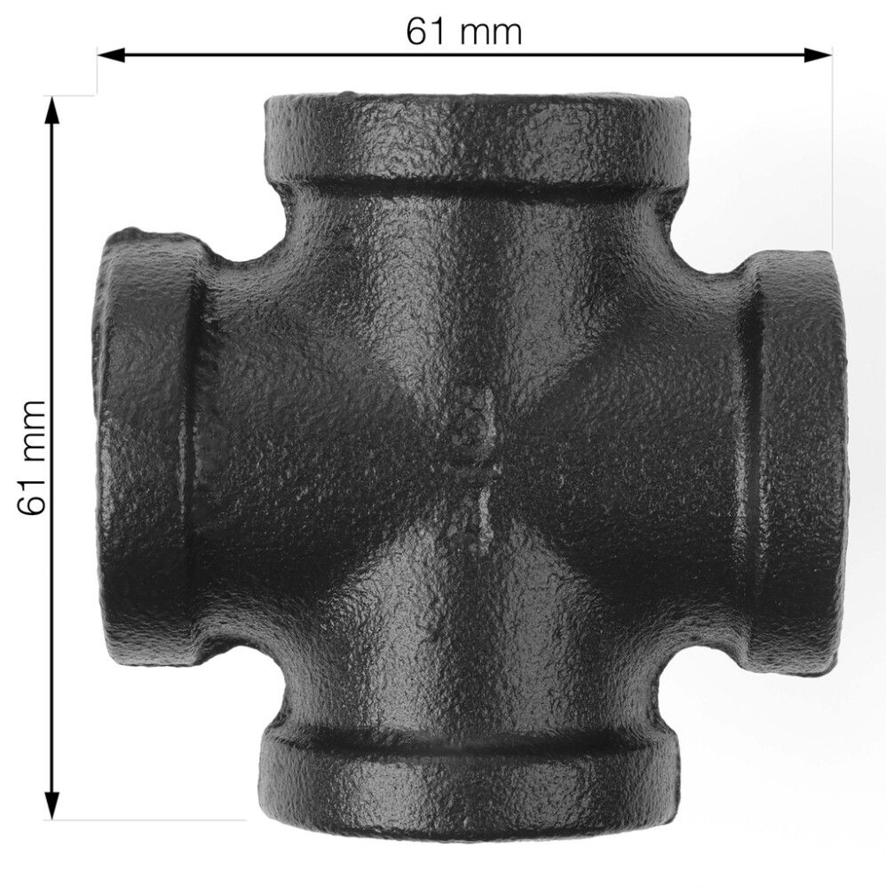 Ristiliitoskappale Walteco RT-9 musta