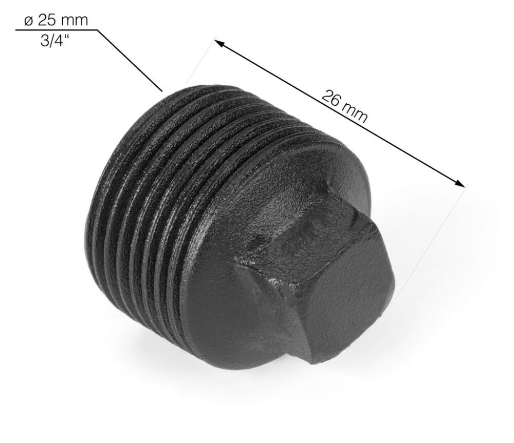 Ruuviliitos Walteco RT-16 musta 2 kpl/pkt