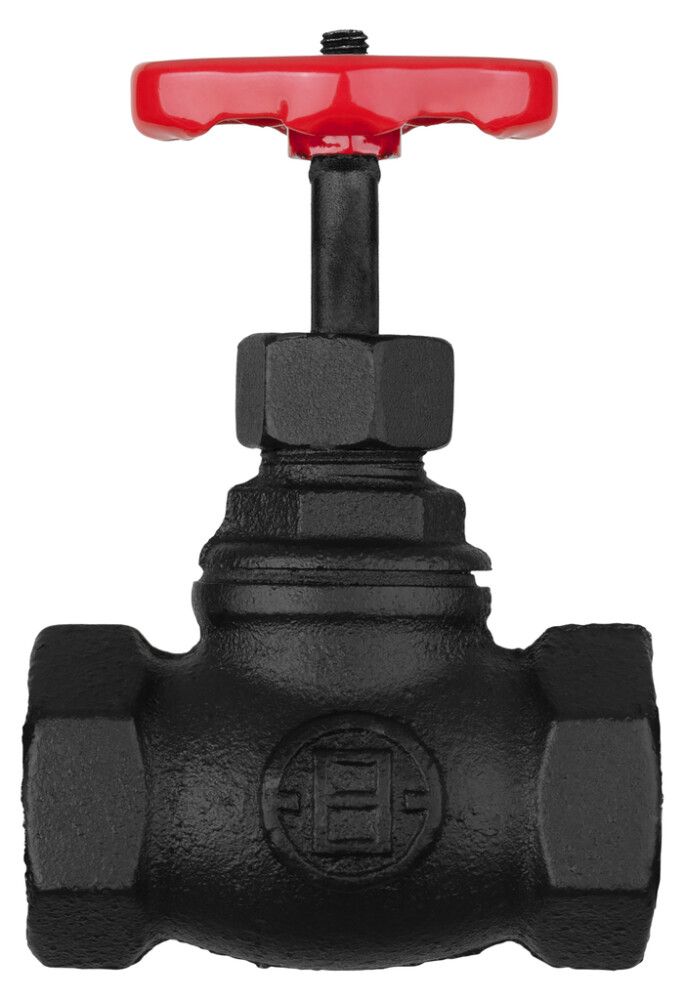 Sulkuventtiili Walteco RT-19 musta/punainen Ø 25 x 100 mm