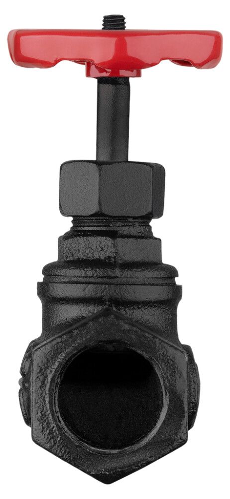 Sulkuventtiili Walteco RT-19 musta/punainen Ø 25 x 100 mm