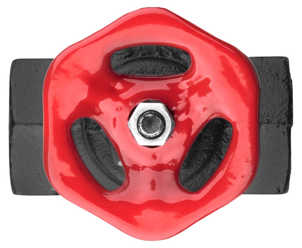 Sulkuventtiili Walteco RT-19 musta/punainen Ø 25 x 100 mm