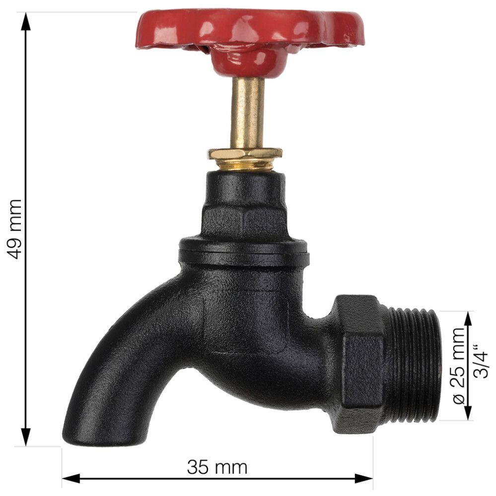 Laskuhana Walteco RT-21 musta/punainen Ø 25 x 99 mm