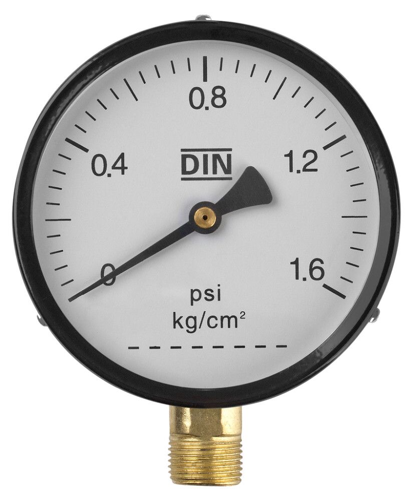 Painemittari Walteco RT-22 musta Ø 100 mm