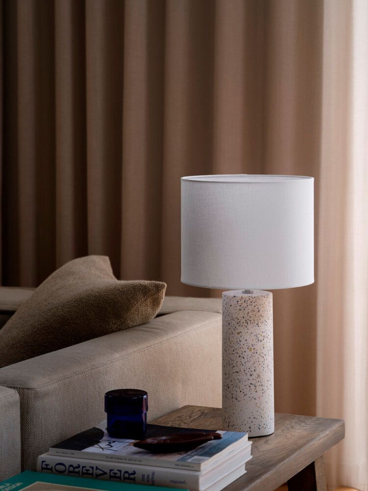 Pöytävalaisin Nordlux Antiga valkoinen Ø 26 x 50 cm