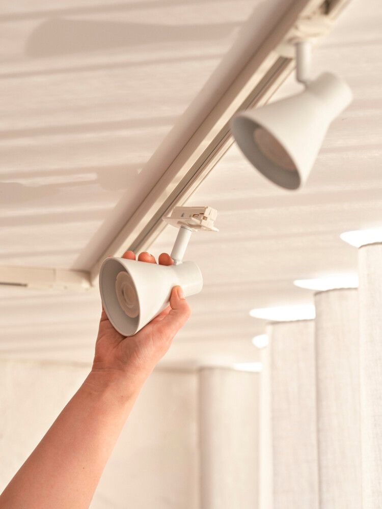 Spottivalaisinsetti Nordlux Link Eik 3-os 1 m kiskolla Valkoinen