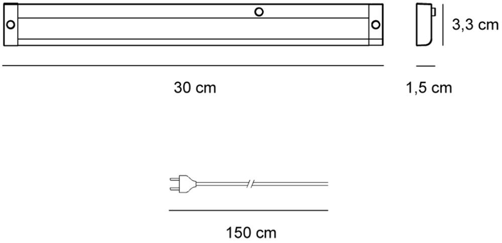 LED-listavalaisin Nordlux Preston 30 cm