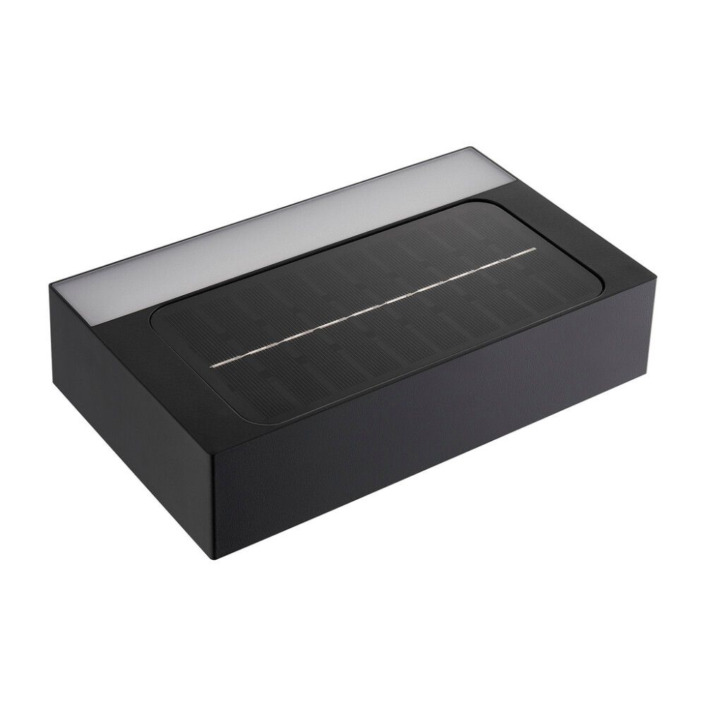 Solarvalaisin Nordlux Monay Square musta 22 x 13,9 x 7,4 cm IP44