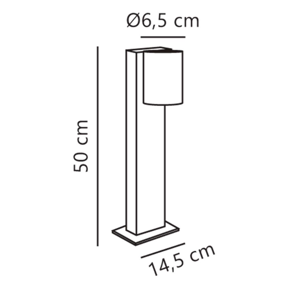 Pylväsvalaisin Nordlux Tin GU10 musta 50 cm IP44