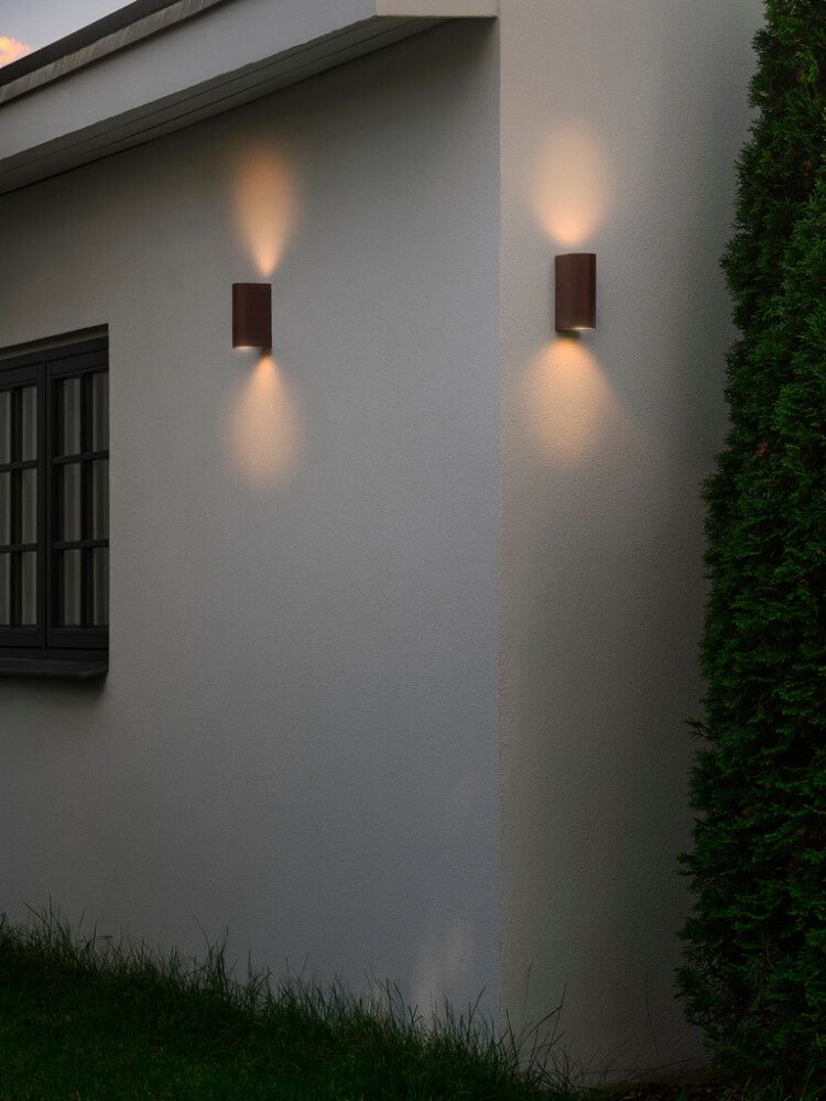 Ulkoseinävalaisin Nordlux Dion Double Ruoste