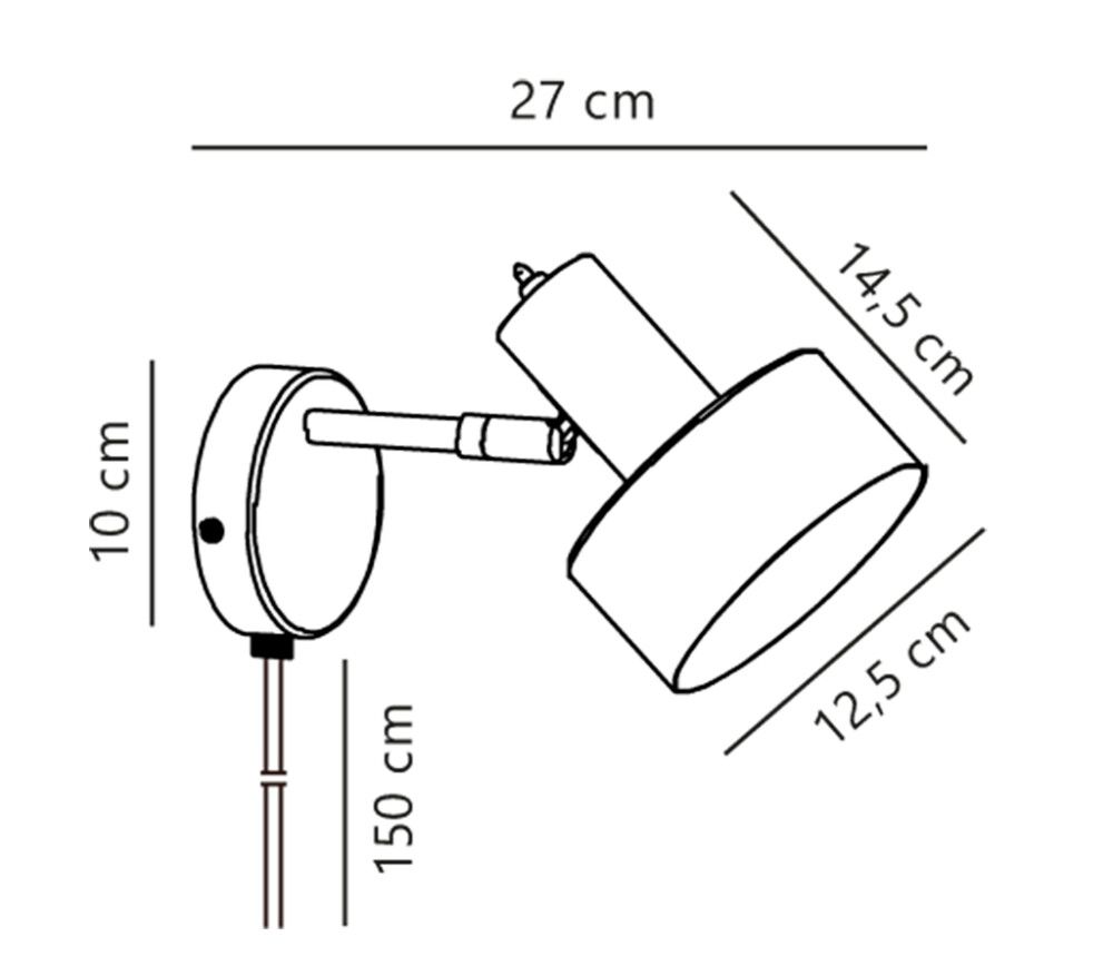 Spottivalaisin Nordlux Matis 1-os Musta