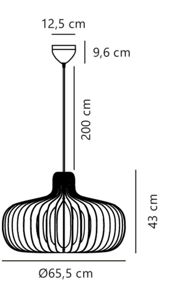Riippuvalaisin Nordlux Hazo Nature Ø 65,5 cm