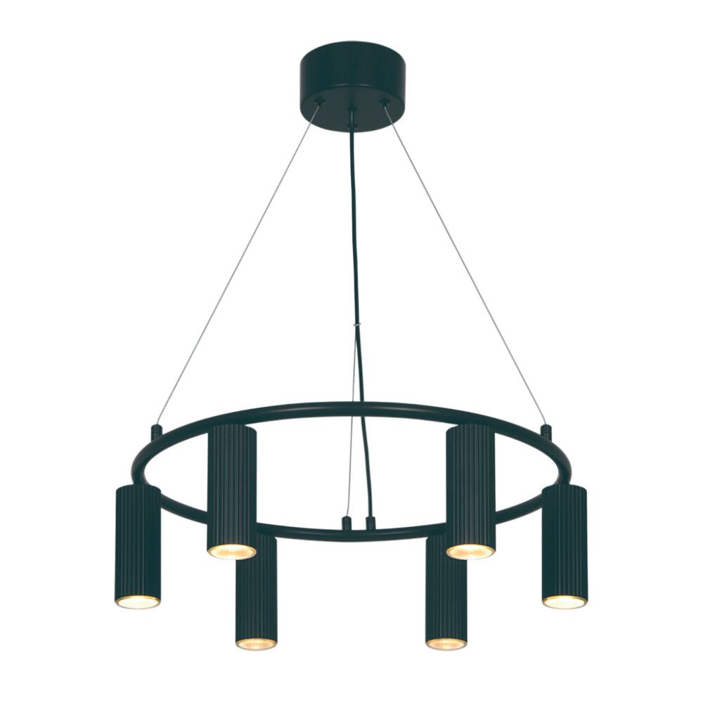 Riippuvalaisin Nordlux Vico 6-os musta Ø 53 cm