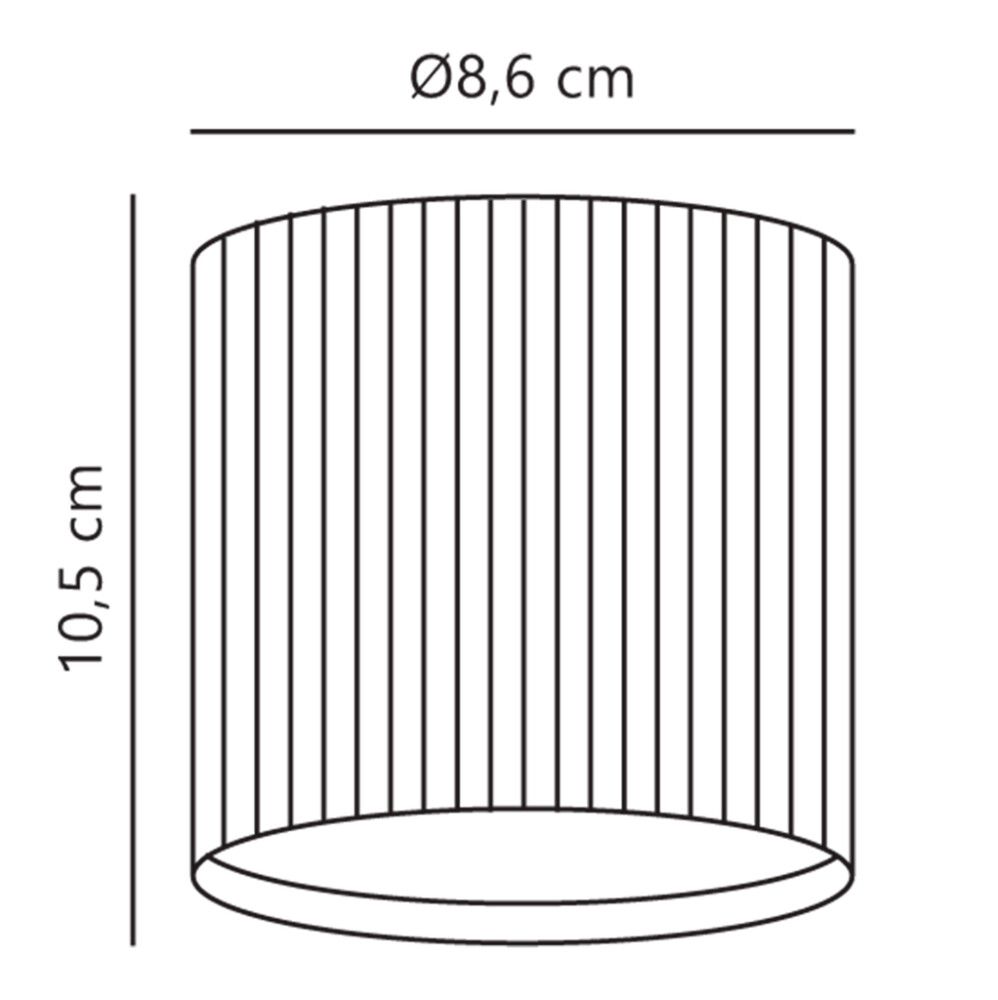 Kattovalaisin Nordlux Kyklop Ripple musta GU10 Ø 8,6 x 10,5 cm IP54