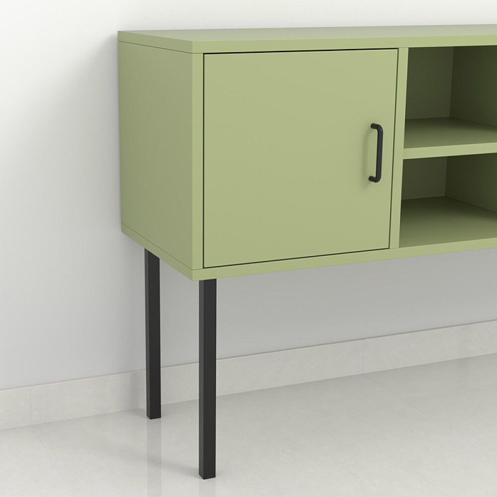 Kalustejalka REI musta 25 x 33 x 400 mm