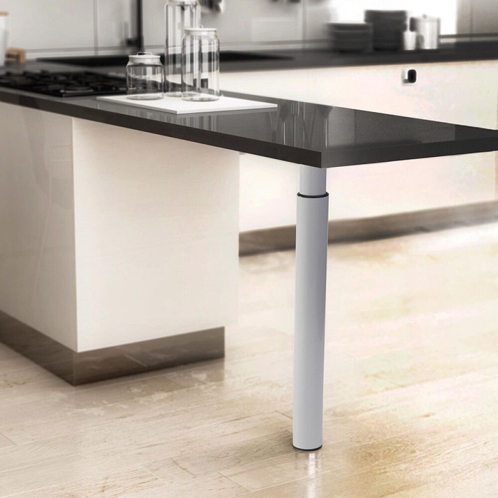 Säädettävä kalustejalka REI valkoinen 71-110 cm