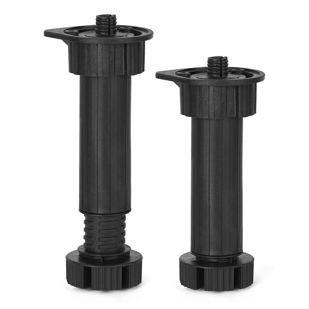 Säädettävä kalustejalka REI musta 200 mm 4 kpl