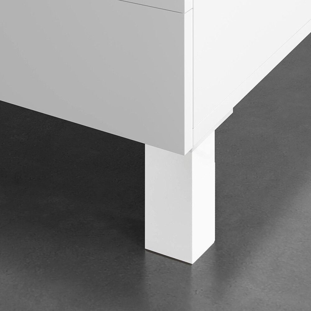 Kalustejalka REI valkoinen 40 x 40 x 100 mm