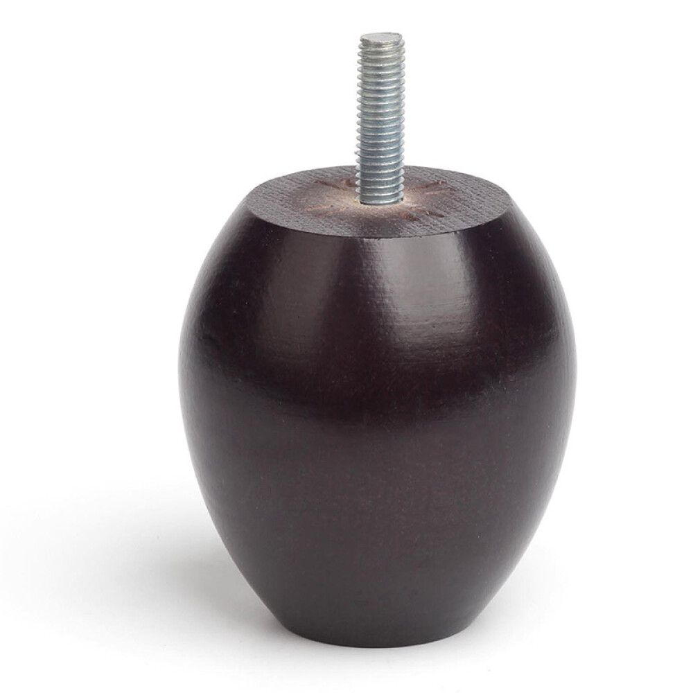 Kalustejalka REI ovaali tumma puu 70 mm
