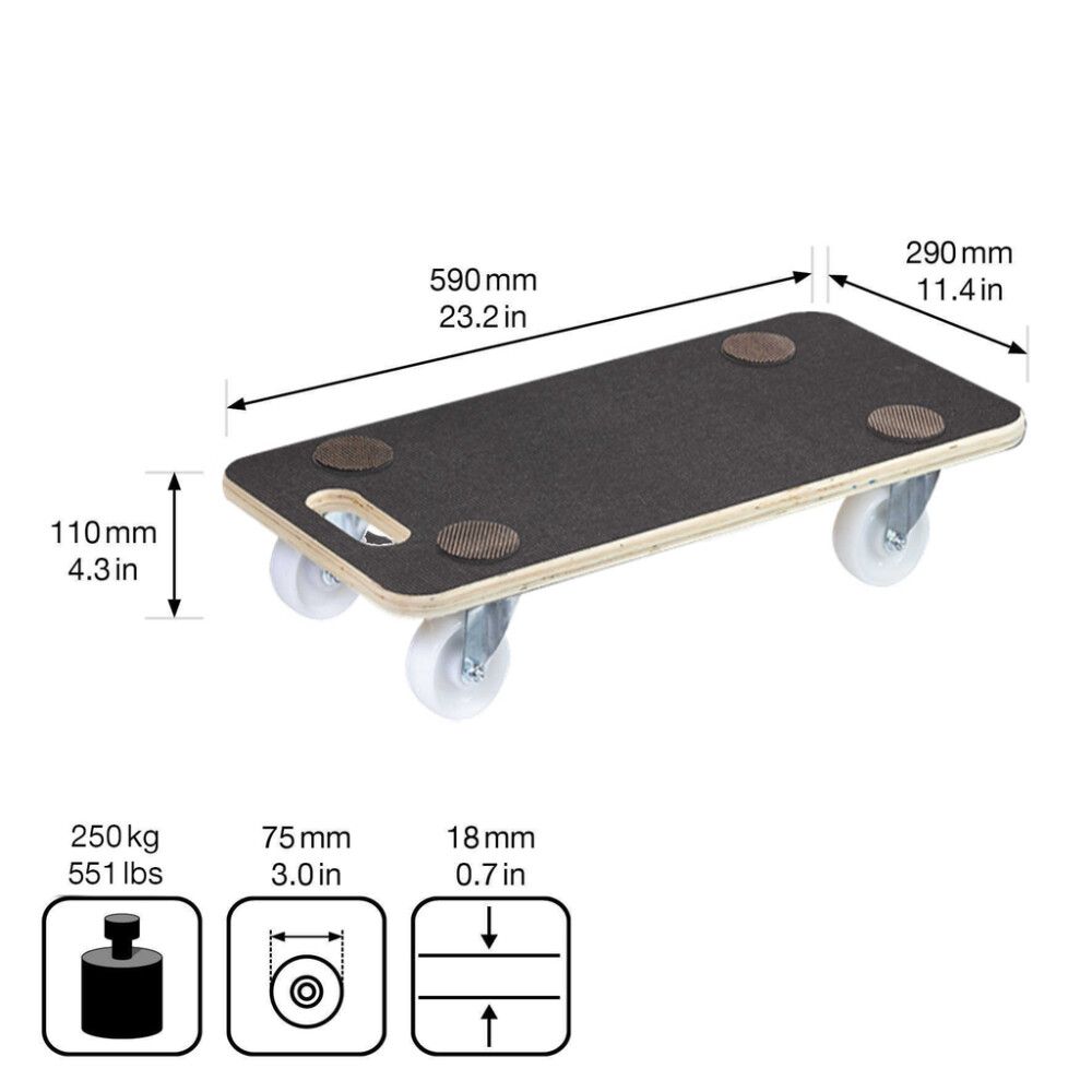 Kuljetusalusta Wagner MM 1609 59 x 29 cm 250 kg