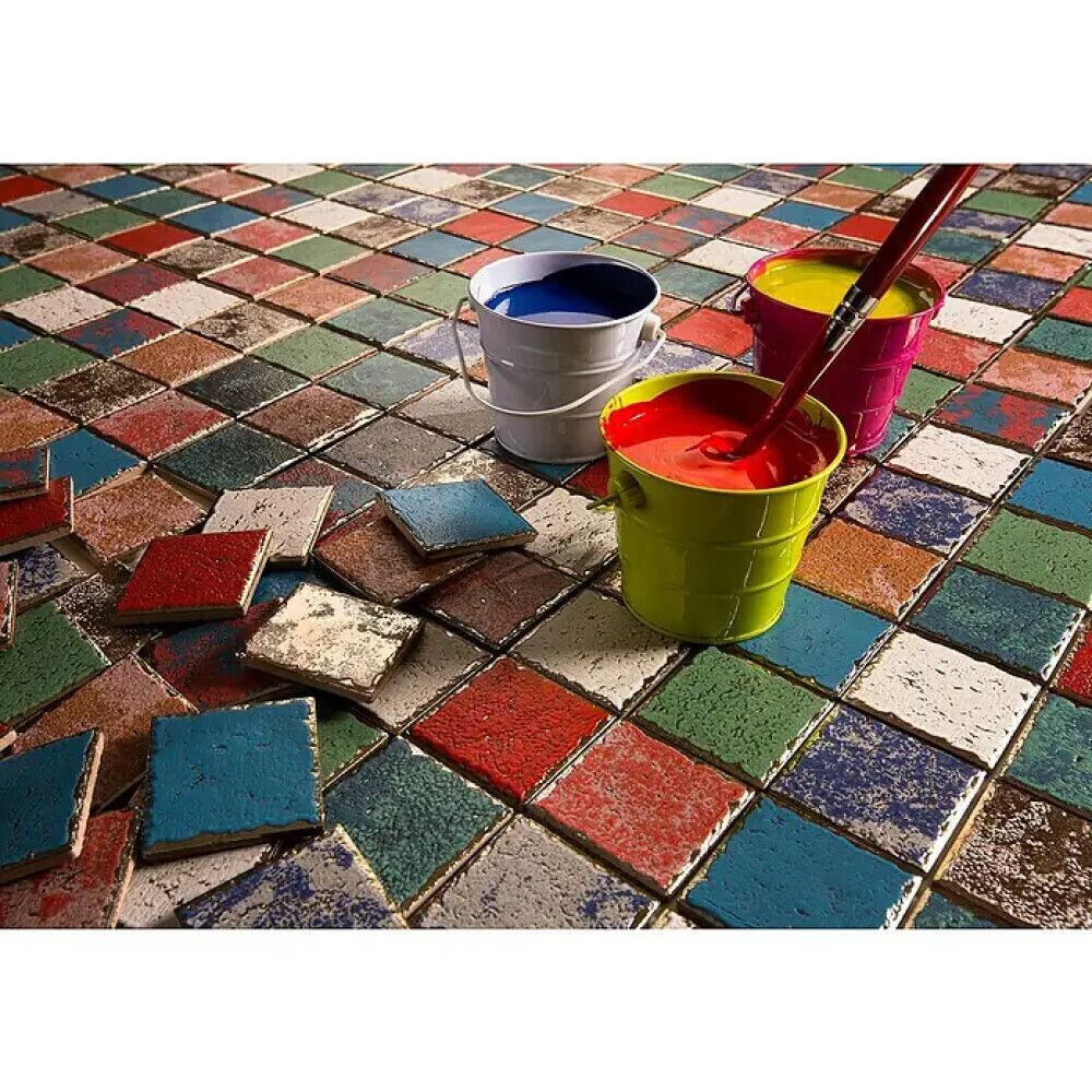 Mosaiikkilaatta Quadrat Orient Color Mix CD Cubis Monivärinen 31,6 x 31,6 cm