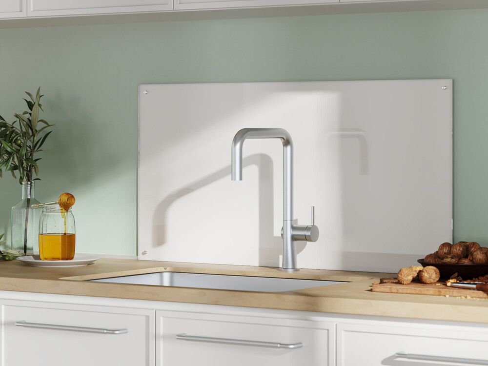 Lasilevy Fibo valkoinen karkaistu 6 x 450 x 900 mm