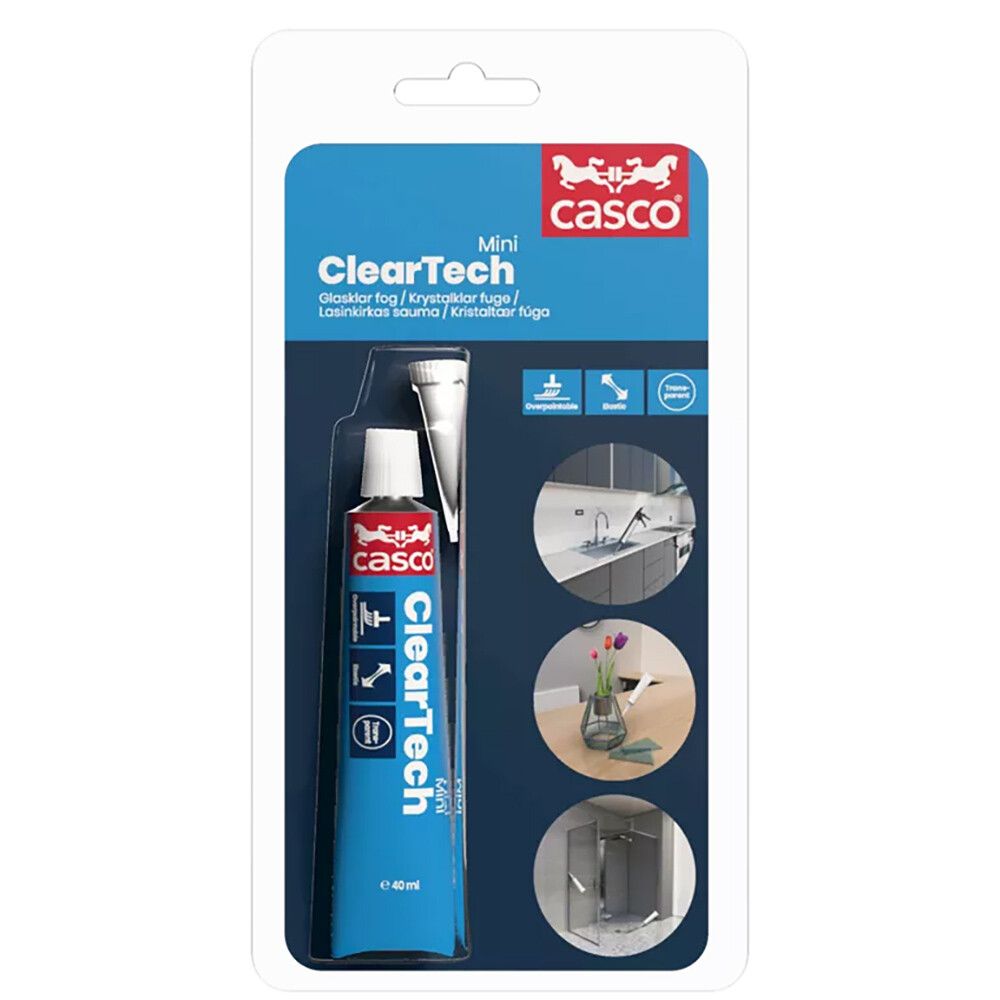 Tiivistemassa Casco ClearTech Mini kirkas 40 ml