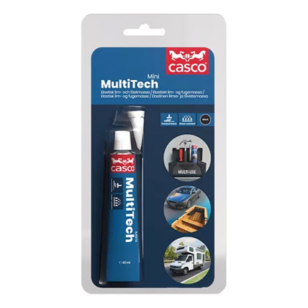 Tiivisteliimamassa Casco MultiTech Mini musta 40 ml