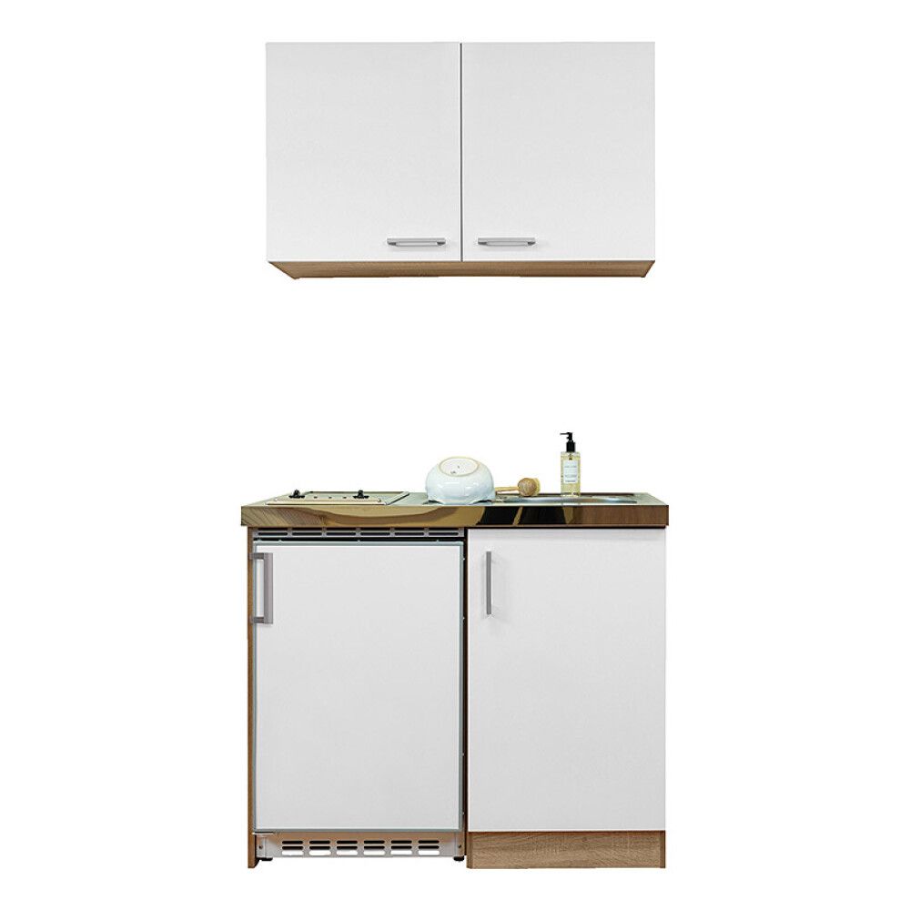 Minikeittiö Respekta 1 m valkoinen/ruskea