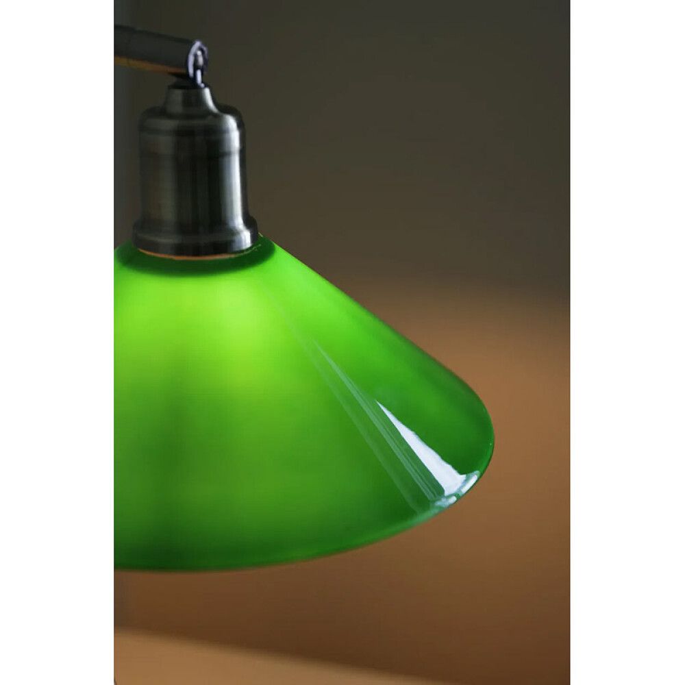 Pöytävalaisin Vela messinki/vihreä 50 cm