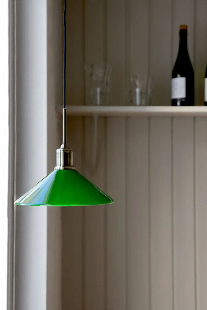 Riippuvalaisin Markslöjd Vela messinki/vihreä Ø 25 cm