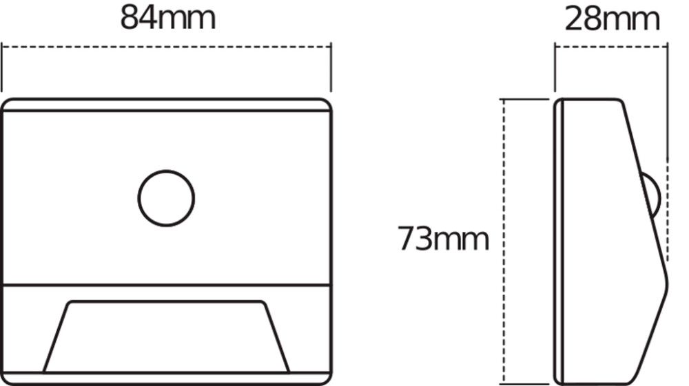 Liiketunnistinvalaisin Osram Nightlux Stair valkoinen 8,4 x 7,3 cm IP54