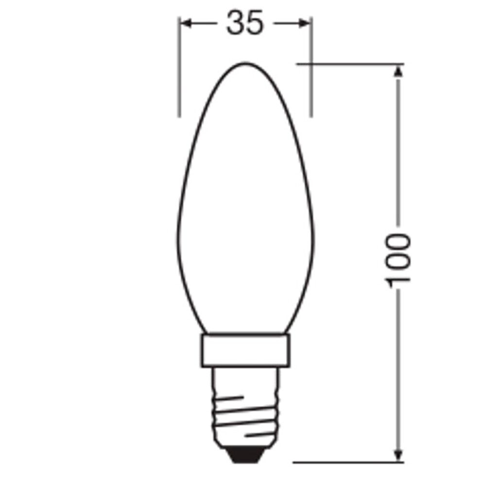 LED-lamppu Osram Star Classic B40 DIM E14 3,4 W 470 lm 2700 K opaali 1 kpl/pkt