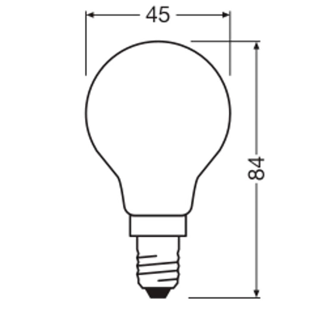 LED-lamppu Osram Star Classic P40 E14 3,4 W 470 lm 2700 K opaali 1 kpl/pkt