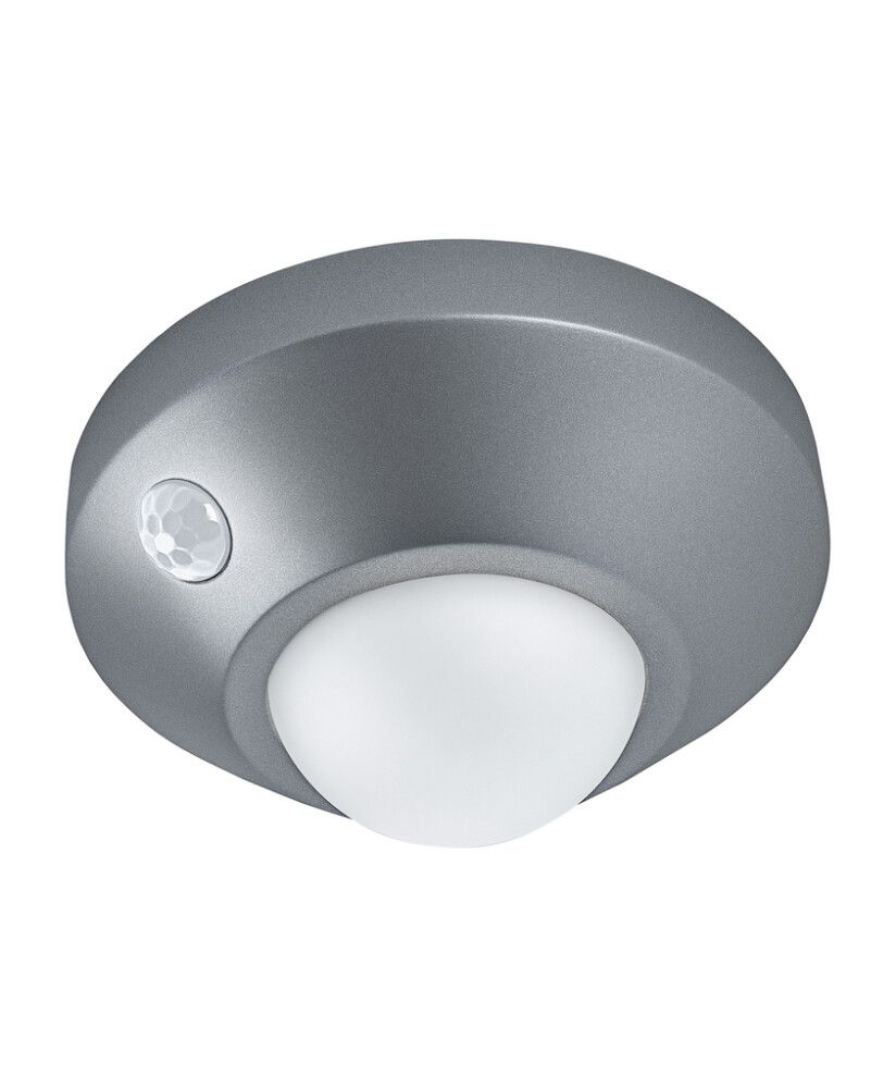 Liiketunnistinvalaisin Osram Nightlux Ceiling hopea Ø 8,6 cm IP20