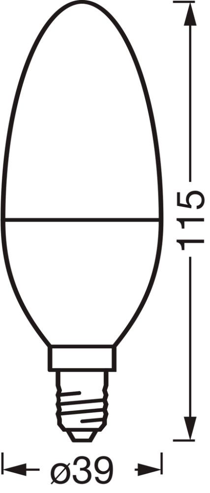 LED-kynttilälamppu Osram Smart+ WiFi Candle E14 4,9 W 470 lm TW 2700–6500 K 1 kpl/pkt