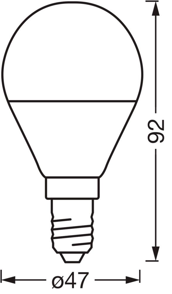 LED-lamppu Osram Smart+ WiFi DIM E14 4,9 W 470 lm TW 2700–6500 K 1 kpl/pkt