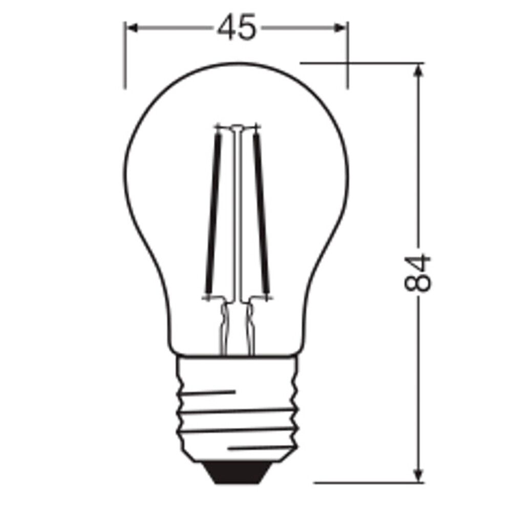 LED-lamppu Osram Star Classic P25 E27 1,8 W 250 lm 4000 K kirkas 1 kpl/pkt