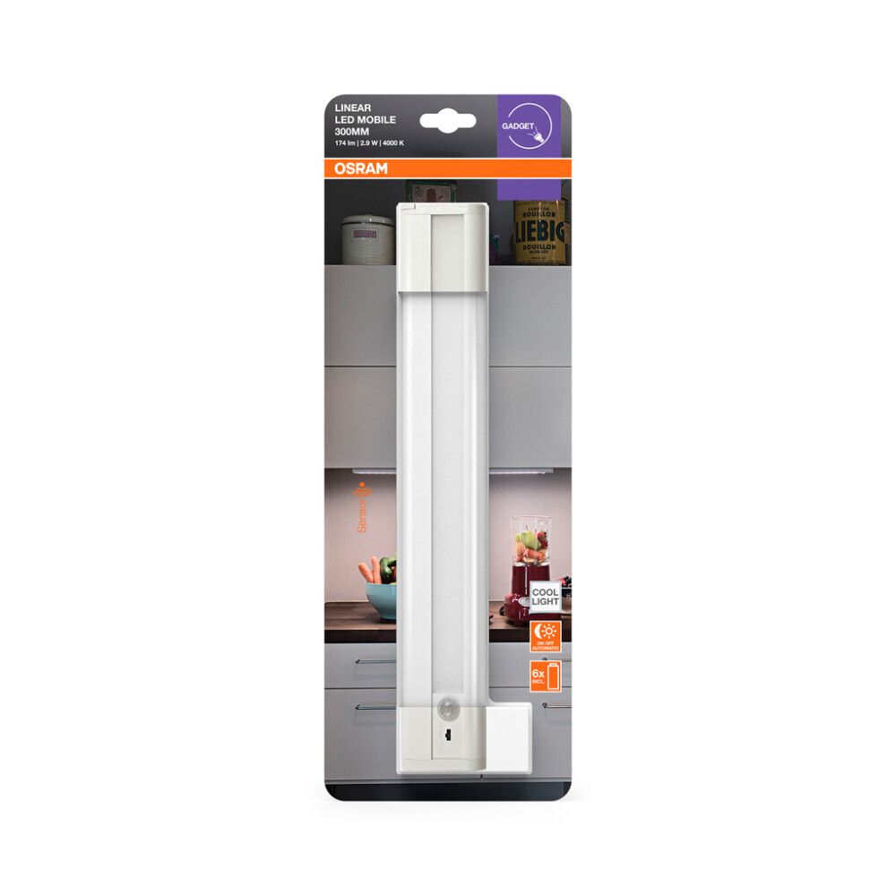 Välitilavalaisin Osram Linear LED Mobile valkoinen 31,4 cm