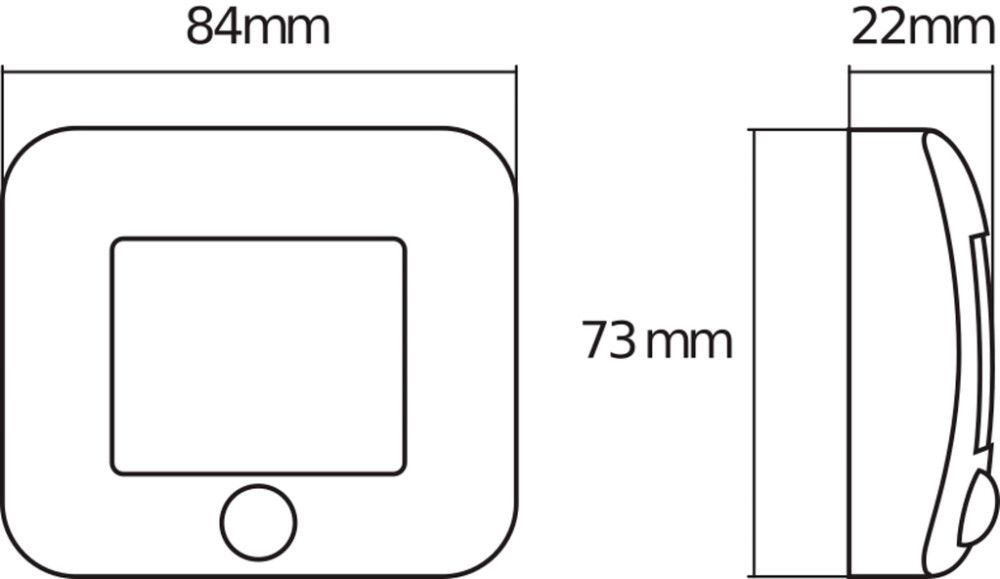 Liiketunnistinvalaisin Osram Nightlux Hall valkoinen 8,4 x 7,3 cm IP54